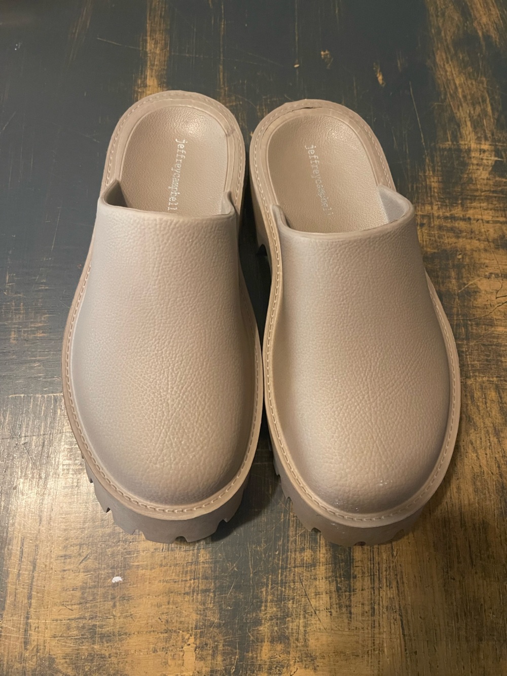 Jeffrey Campbell Bae Clog Mules Free People - Taupe